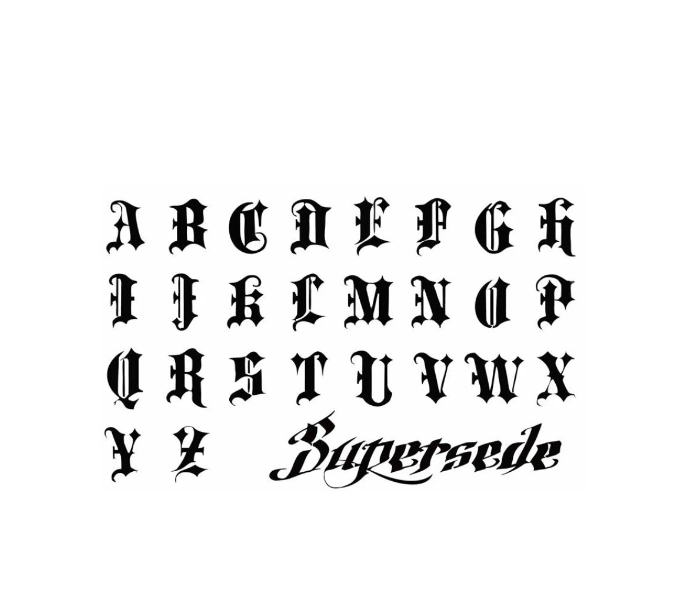 Alphabet gothique